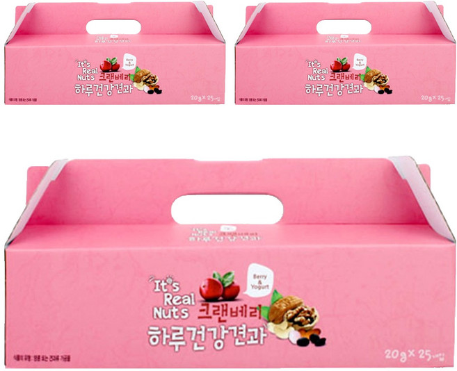 잇츠리얼넛츠 크랜베리 요거트 믹스넛, 3개