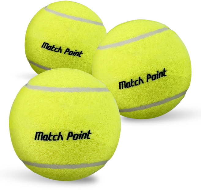 데일드 테니스공, 혼합색상, 3개