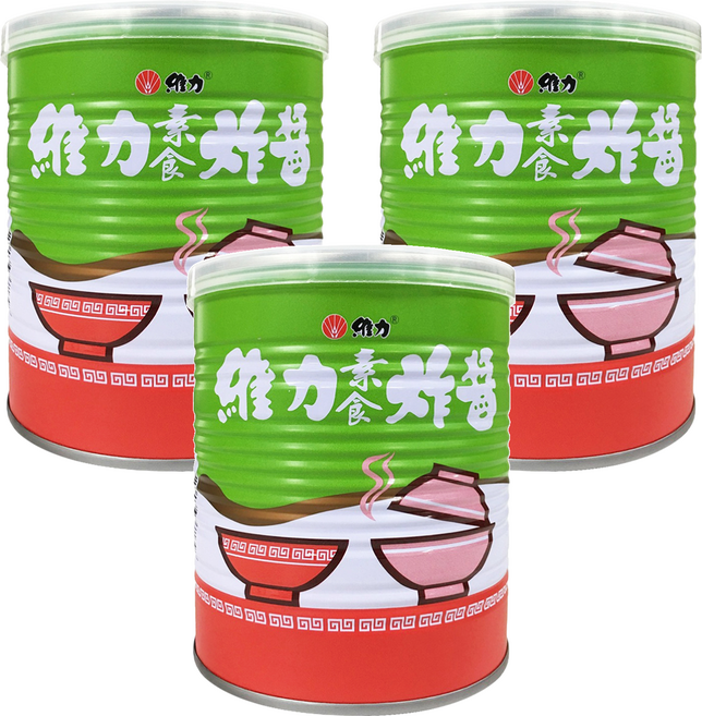 維力 2號素食炸醬, 800g, 3罐