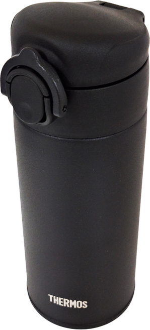 THERMOS 膳魔師 不鏽鋼保溫杯 全新防刮烤漆 可放洗碗機清洗, 黑色, 350ml, 1個