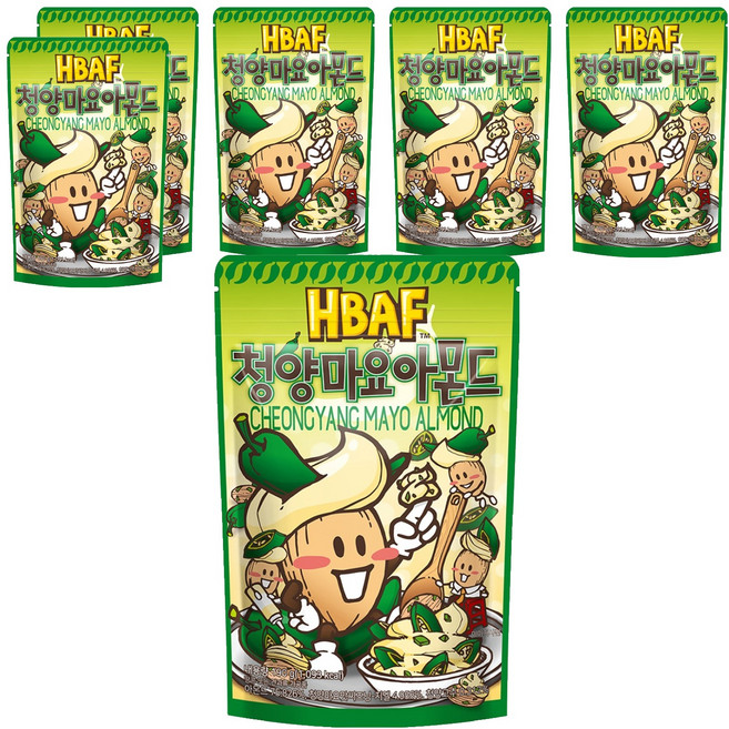 바프 청양마요 아몬드, 190g, 6개