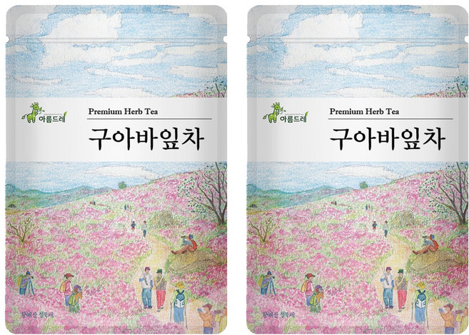 아름드레 삼각티백 구아바잎차, 1.1g, 25개입, 2개