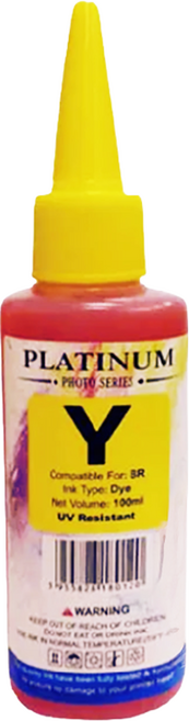 NEXTPAGE 台灣榮工 LEXMARK全系列相容 副廠 Dye Ink 可填充染料墨水瓶 100ml, 黃色, 1瓶