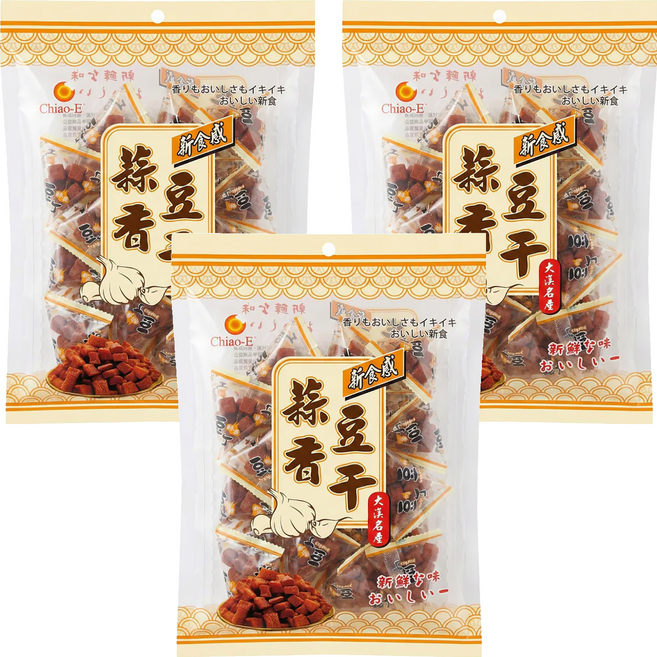 Chiao-E 巧益 蒜香豆丁, 200g, 3袋