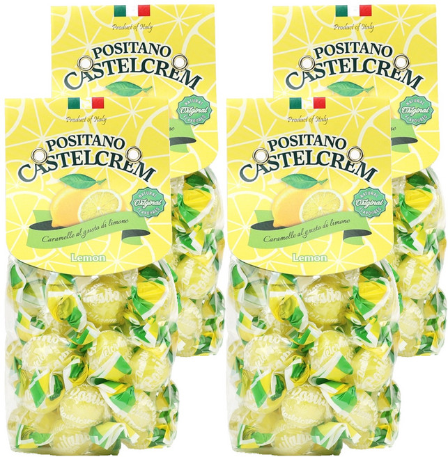 포지타노 카스텔크램 레몬 캔디, 200g, 4개
