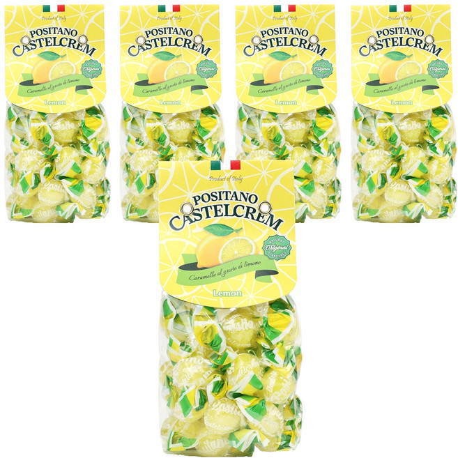 포지타노 카스텔크램 레몬 캔디, 200g, 5개
