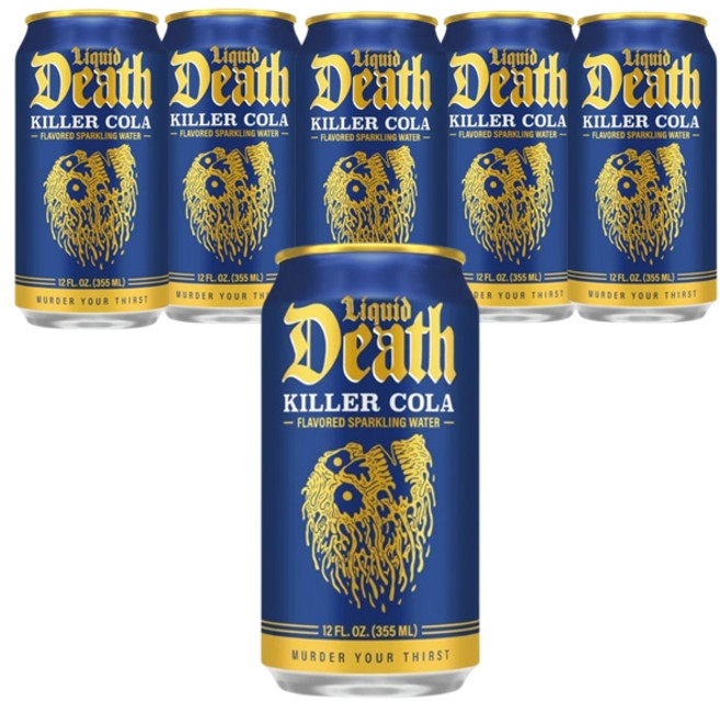 리퀴드데스 킬러 콜라향 스파클링 워터, 6개, 355ml