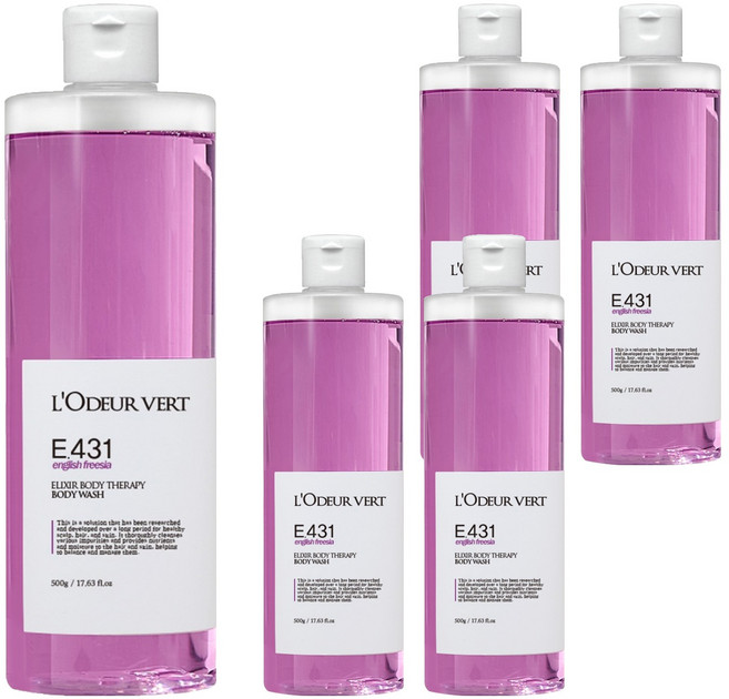 로더베르 엘릭서 테라피 바디워시, 5개, 500g