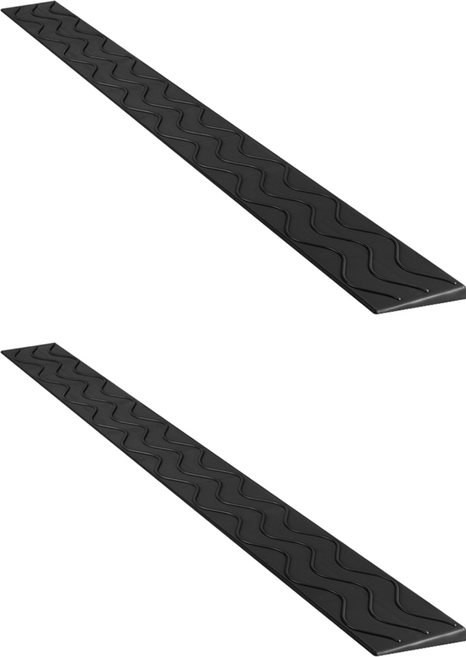 레디박스 안전 방문턱 경사판 문턱경사로 받침대, 2개, 블랙