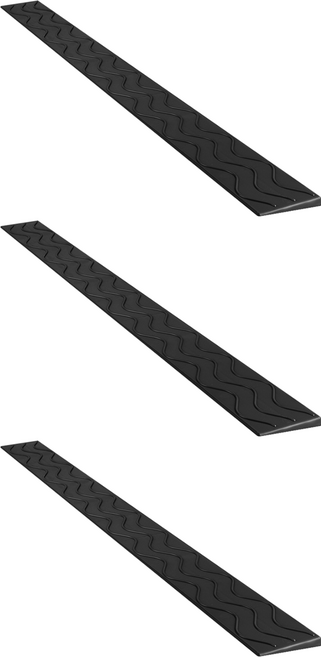 레디박스 안전 방문턱 경사판 문턱경사로 받침대, 3개, 블랙