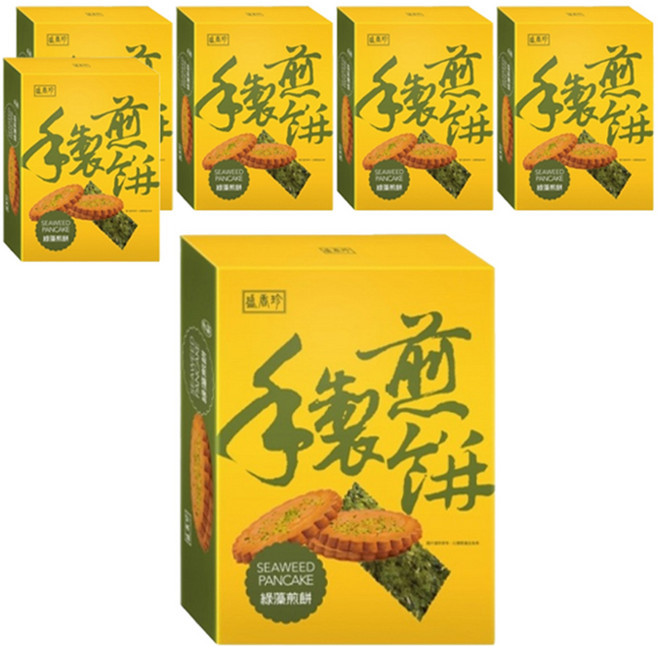 盛香珍 綠藻煎餅 7入, 210g, 6盒