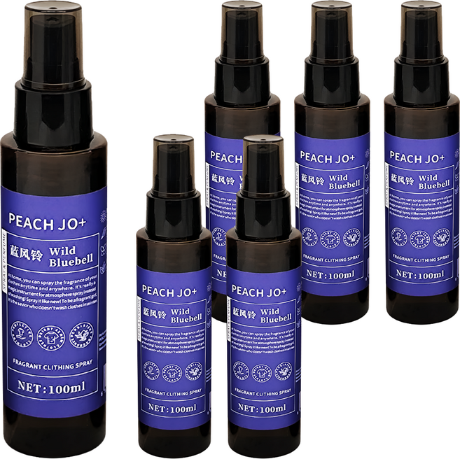 PEACH JO 桃作 衣物香氛噴霧 S016, 藍風鈴, 127g, 100ml, 6瓶
