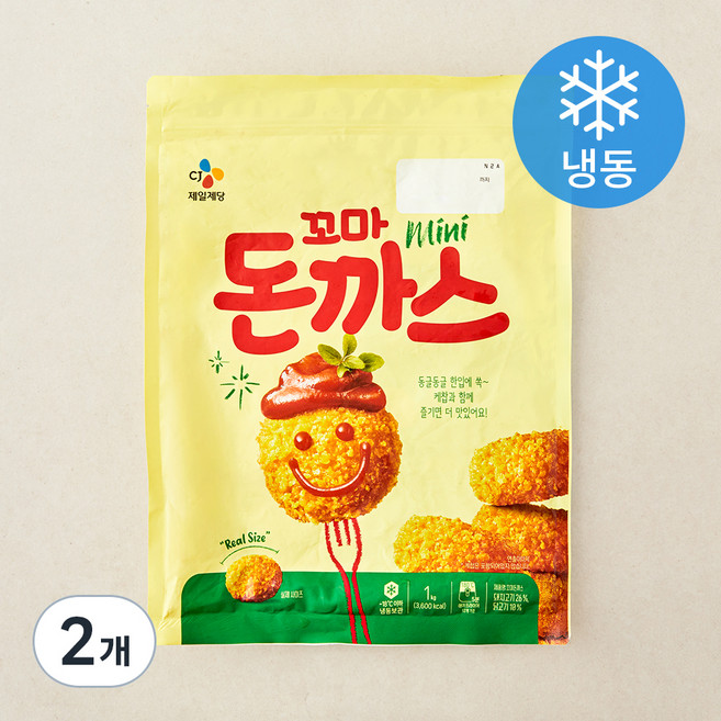CJ제일제당 CJ 꼬마 돈까스 (냉동), 1kg, 2개