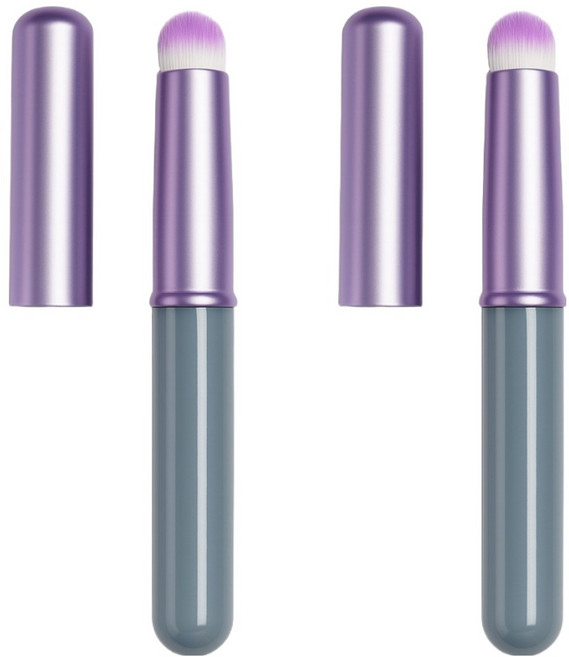THE압구정언니 핑거팁 립스머지 립브러쉬, 2개, 퍼플