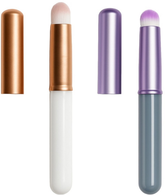 THE압구정언니 핑거팁 립스머지 립브러쉬, 2개, 화이트, 퍼플