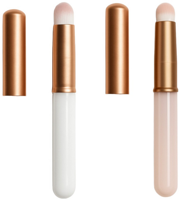 THE압구정언니 핑거팁 립스머지 립브러쉬, 2개, 화이트, 핑크