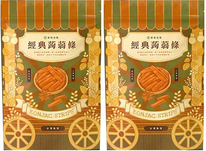Green Market 菓青市集 五香蒟蒻條, 200g, 2包