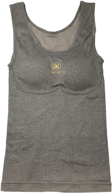 韓文圖標寬肩磨毛背心