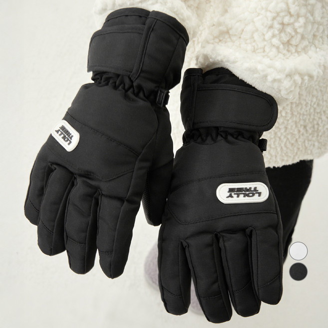 롤리트리 아동용 착붙 생활 방수 스키장갑