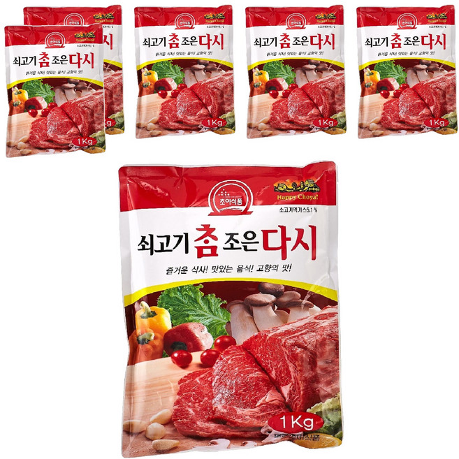 초야식품 참조은 쇠고기다시, 1kg, 6개