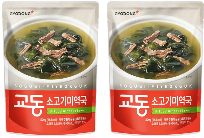 GYODONG 校洞 牛肉海帶湯, 500g, 2個