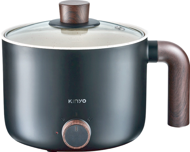 Kinyo 多功能陶瓷美食鍋 黑色, FP-0876