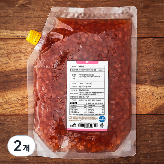 봄봄푸드 자두청, 1kg, 2개
