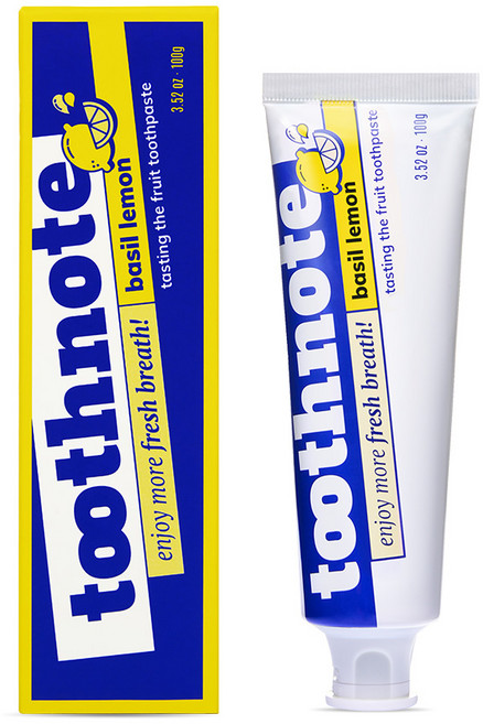 투스노트 테라피 치약 바질레몬향, 100g, 1개