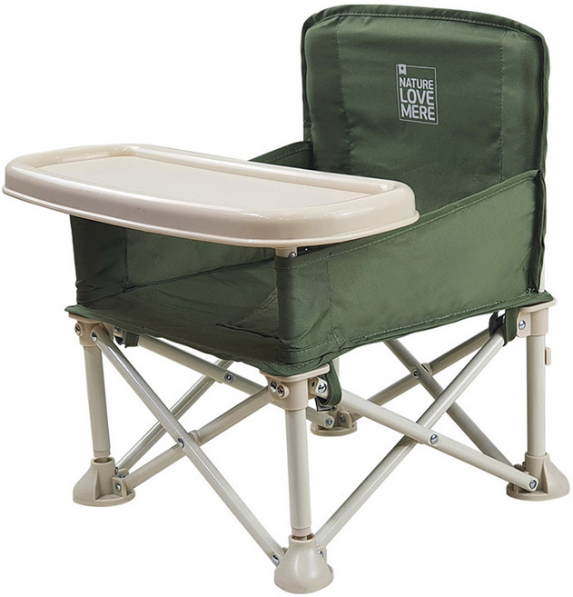 네이쳐러브메레 와이드 부스터 유아식탁의자, 올리브그린