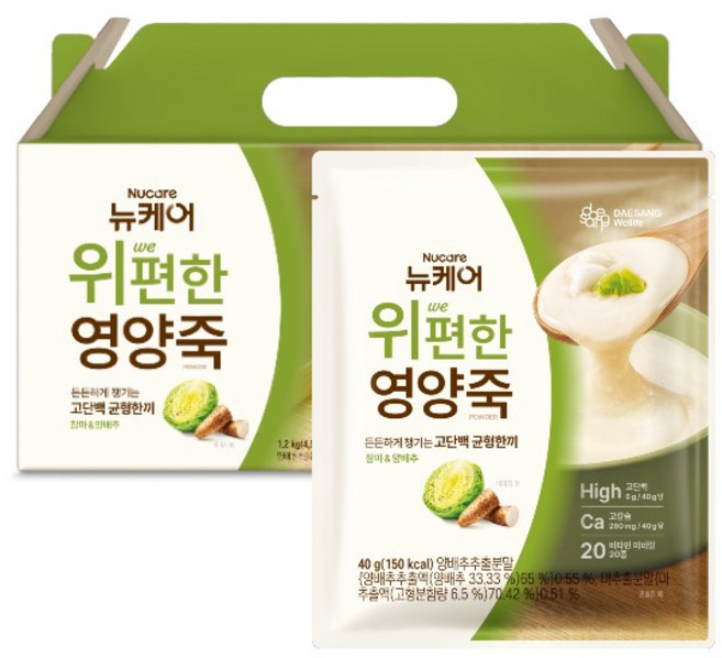 뉴케어 정품 위 편한 영양죽 파우더 30p, 1.2kg, 1개