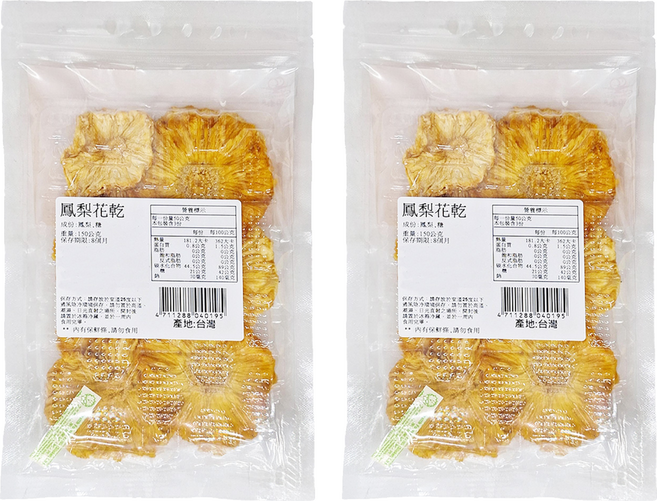 順泰 鳳梨花乾, 150g, 2包