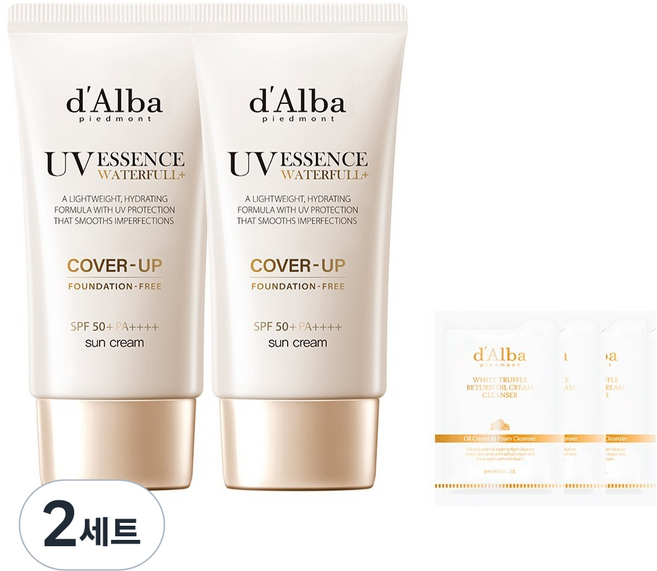 달바 워터풀 톤업 선크림 커버 베이지 SPF50+ PA++++, 50ml, 4개