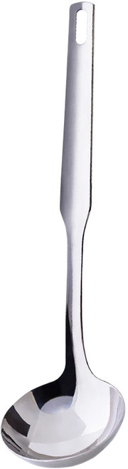 MiyAco 米雅可 經典316不鏽鋼中湯勺, 銀色, 1支