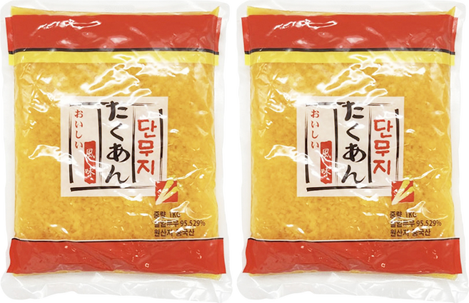 토호식품 단무지 알밥용, 1kg, 2개