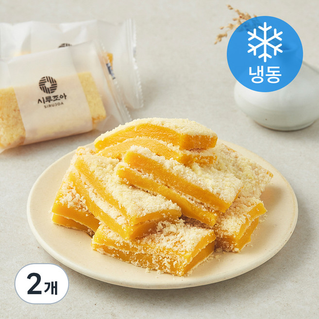 시루조아 쌀카스테라 호박 인절미 (냉동), 500g, 1개입, 2개