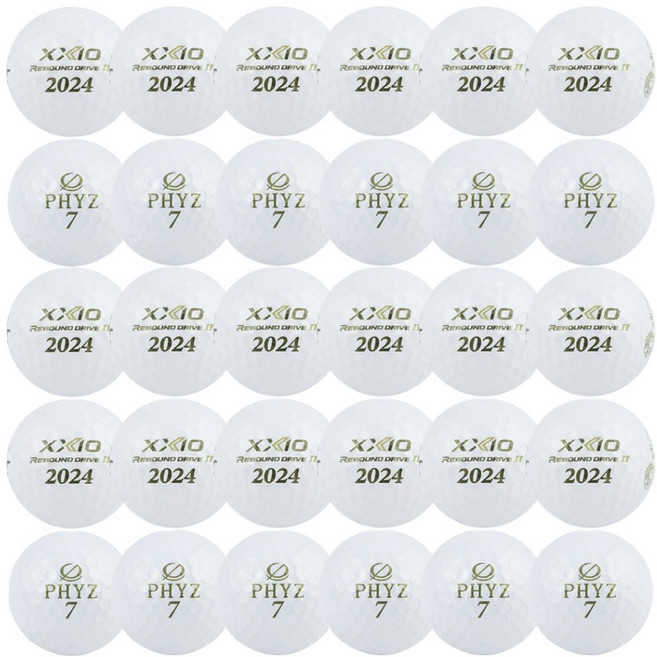 젝시오 파이즈 혼합 골프공 로스트볼 실속형, 화이트, 30개, 1개입