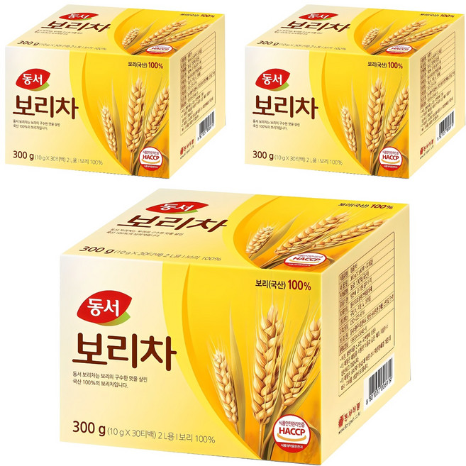 동서 보리차, 10g, 30개입, 3개