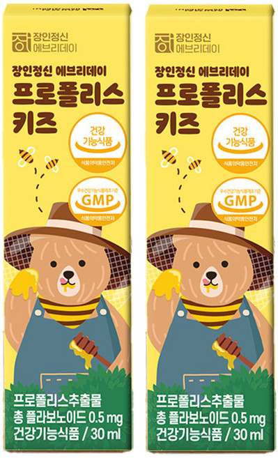 장인정신에브리데이 에브리데이 프로폴리스 키즈, 30ml, 2개