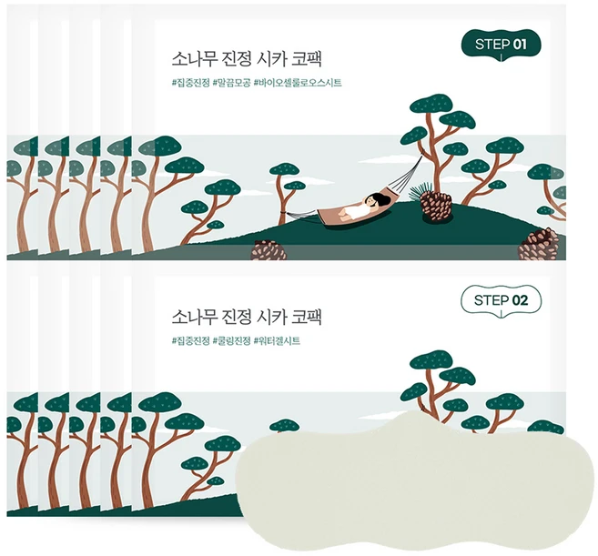 라운드랩 소나무 진정 시카 코팩, 5개입, 1개 - 쿠팡