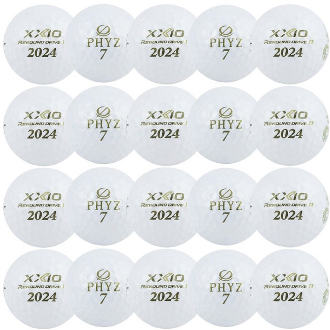 젝시오파이즈 혼합 골프공 로스트볼 실속형 42.67mm, 1개, 화이트(랜덤발송), 20개입