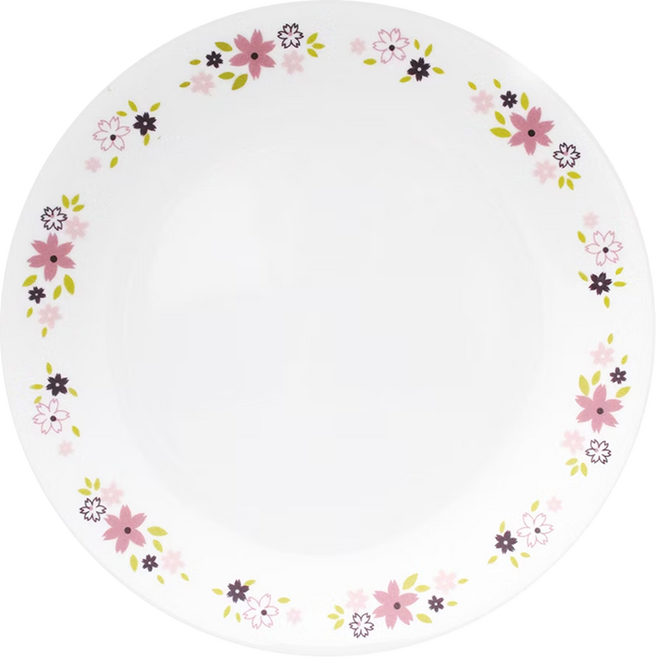 Corelle Brands 康寧餐具 平盤, 花漾派對 白色, 1個