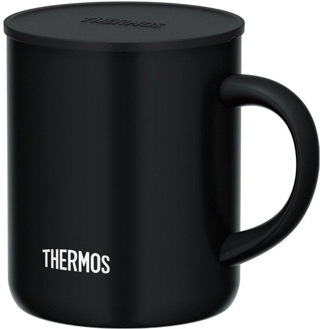 THERMOS 膳魔師 真空保溫馬克杯 JDG-352C, 黑色, 1個