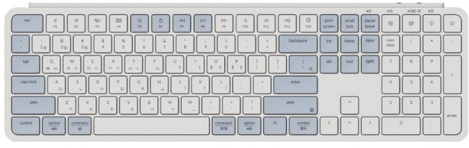 키크론 B6 Pro 무선 일반형 키보드, 레트로 블루, B6P-K11, 제조사축