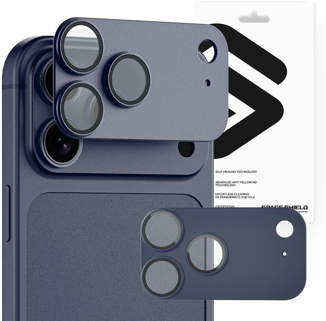 스페이스쉴드 아머 플렉스 메탈 컬러핏 카메라 보호 필름 세트 미드나잇블루, 1세트