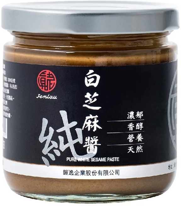真老 純白芝麻醬, 200g, 1罐