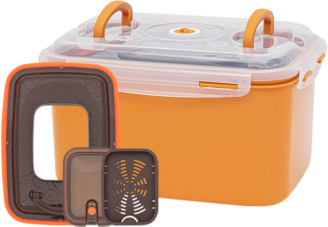 이지앤프리 황토누름독 스마트 김치통 + 2in1 누름이, 10L, 1개