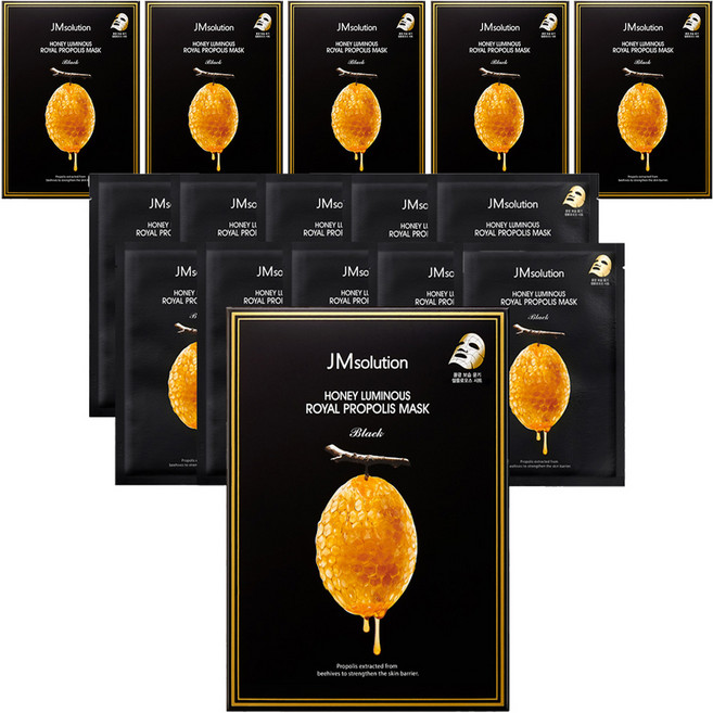 제이엠솔루션 꿀광 로얄 프로폴리스 마스크 팩, 10개입, 6개