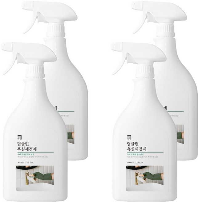 살림백서 딥클린 욕실세정제, 800ml, 4개