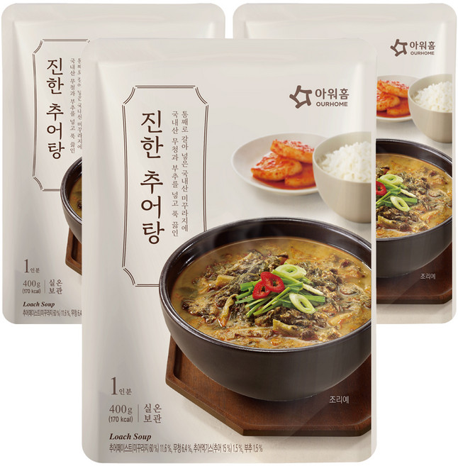 아워홈 추어탕, 400g, 3개