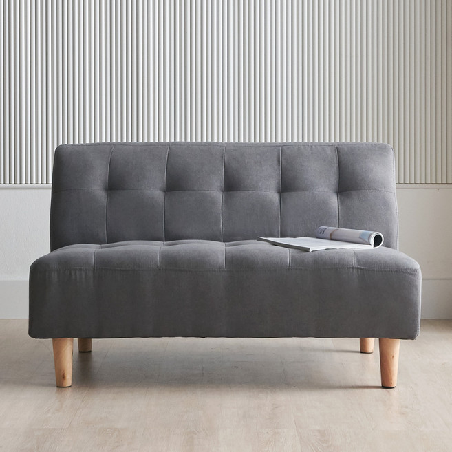 에보니아 112 2인용 소파의자 패브릭, 그레이